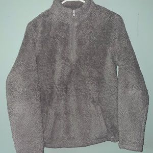 Fuzzy Half-Zip Sweater